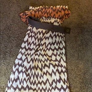 Strapless long dress